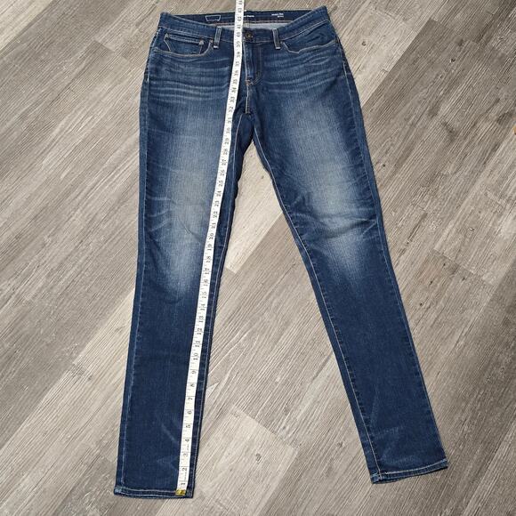 Levi's 30 Demi Curve Dark Washed Denim Modern Rise Skinny Jeans - Picture 6 of 7